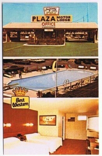 Breezewood Pennsylvania Postcard Best Western Plaza Motor Lodge