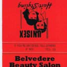 Matchbook Cover Belvedere Beauty Salon Hearst Ontario Cecile Gaboury Red