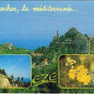 France Postcard Eze Cote d'Azur Flowers And Rock
