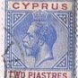 Cyprus King George V 2 Piastre Stamp Used VG
