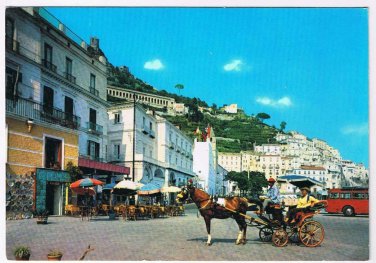 Italy Postcard Amalfi Place Flavio Gioia