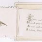 Greeting Postcard Birthday Fold Out Red Rose Embossed 1914