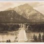 Postcard RPPC Banff Village Cascade Mt Alberta Byron Harmon Along The CPR Line