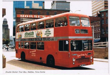Nova Scotia Postcard Halifax Double Decker Tour Bus
