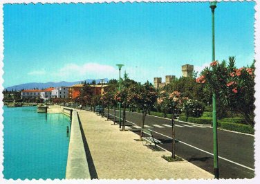 Italy Postcard Garda Lake Sirmione Quay Quai du Lac