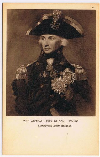 Postcard Vice Admiral Lord Nelson 1758-1805 Full Dress