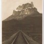 Postcard RPPC Castle Mountain Banff Alberta Byron Harmon Along The CPR Line