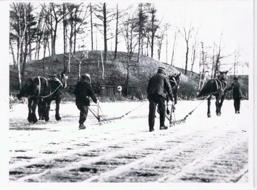 Postcard Toronto Flashbacks Cutting Ice On Grenadier Pond 1909 4 x 6.5