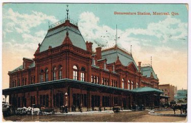 Postcard Bonaventure Station Montreal Quebec Metro Station Ville Marie