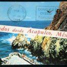 VINTAGE Cliff Diver in Acapulco Mexico Postcard Saludos