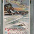 Holiday Postcard New Year For The Sake Of Auld Lang Syne Winter Scene