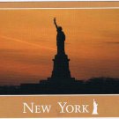 New York Postcard NYC Statue Of Liberty Sunset