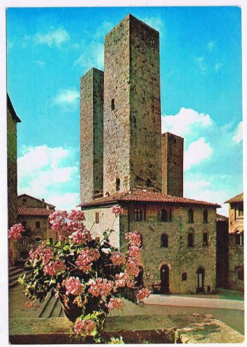 Italy Postcard Siena S Gimignano Salvucci Towers
