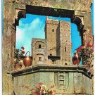 Italy Postcard Siena S Gimignano Cisterna Square