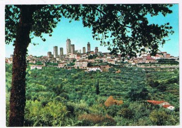 Italy Postcard Siena S Gimignano General Panorama View