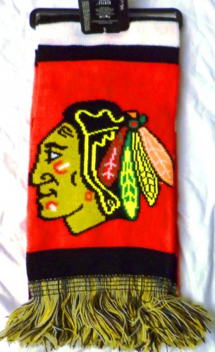 NHL Chicago Black Hawks Men Women Winter Scarf New With Tags