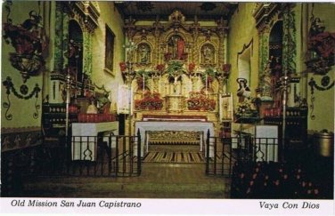 Capistrano California Postcard Mission San Juan