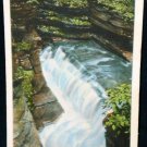 Diamond Falls Watkins Glen NY Postcard 1914