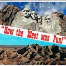 South Dakota Postcard Mount Rushmore Badlands National Park How The West Was Fun