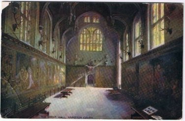 London England Postcard Great Hall Hampton Court Tuck Oilette 1908