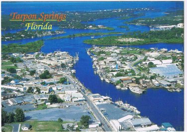 Florida Postcard Tarpon Springs 100 Year Old Village