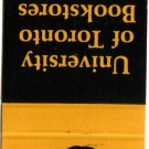 Ontario Matchbook Cover University Toronto Bookstores Yellow Print Seller Eddy