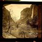 Magic Lantern Glass Slide Lauterbrunnen Valley & Waterfall Switzerland 1870s