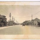 Landscape Postcard RPPC Early Car Main Street