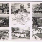 United Kingdom UK Postcard RPPC Motor Tour Of Isle Of Wight Multi
