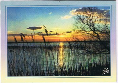 France Postcard Aubanel Sunset On Lake Friendship