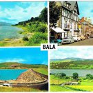 United Kingdom UK Postcard Bala Lake Dee Bridge Lake Celyn High St