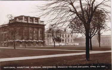 Postcard RPPC National Maritime Museum Greenwich UK