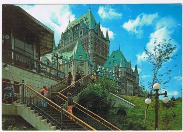 Postcard Chateau Frontenac From Cote de la Montagne Quebec City