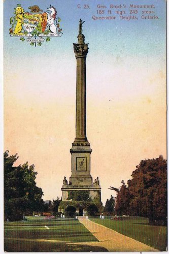 Ontario Postcard Queenston Heights General Brock's Monument