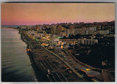 Spain Postcard Costa Del Sol Torremolinos Nocturnal Partial View