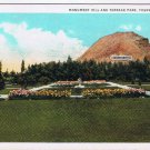 Postcard Monument Hill & Terrace Park Thermopolis Wyoming