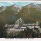 Postcard Banff Springs Hotel & Sulphur Mountain Alberta Along The CPR Line