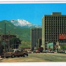 Colorado Postcard Colorado Springs Pikes Peak Ave Stone Center Antlers Hotel