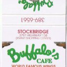 Matchbook Cover Buffalo's Cafe Stockbridge Georgia