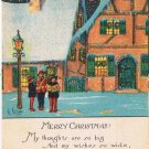 Holiday Postcard Christmas Merry Christmastide Carollers
