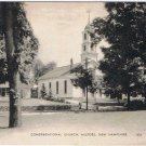 Postcard Congregational Church Milford New Hampshire