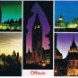Ontario Postcard Ottawa Night Mood Parliament Buildings