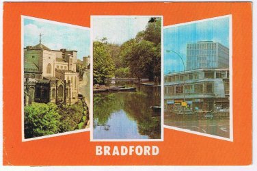 Postcard Bradford St Ives Huntingdon UK Multi View
