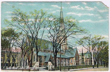 VINTAGE Montreal Quebec Postcard Christ Church Cathedral 1914