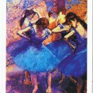 Art Postcard Edgar Degas Dancers In Blue