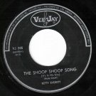 Betty Everett Schoop Schoop Song 45 rpm Hands Off Canadian Pressing VeeJay Black