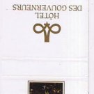 Matchbook Cover Hotel Des Gouverneurs Trois-Rivieres
