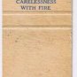 Matchbook Cover The Home Insurance Company New York