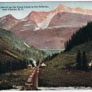 Postcard CPR Imperial Limited On Great Loop In Selkirks Near Glacier BC