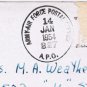 Italy Postcard Anzio Army Air Force Postal Service APO 227 1954